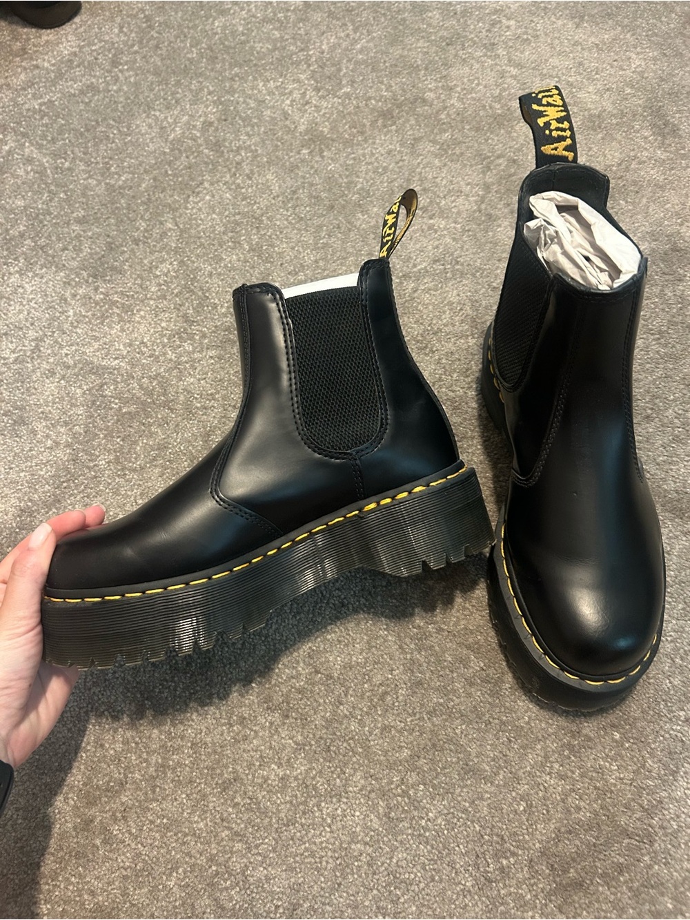 Black Platform Doc Martens